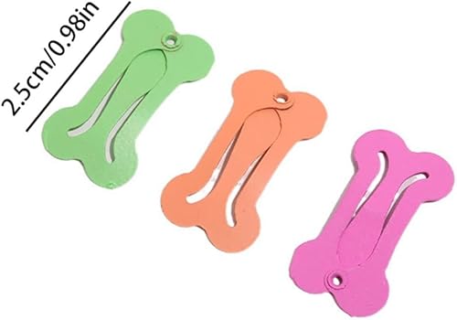 Miniatura 2 de 10 unidsset de pinzas para el pelo de perro lindo en forma de hueso pasadores de pelo para mascotas Multicolor pequeños pinzas para el pelo