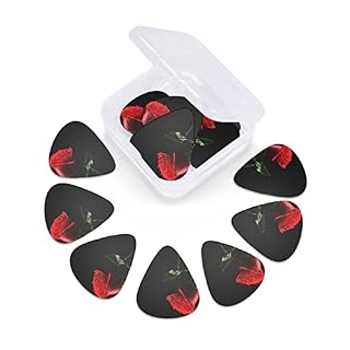 Médiators Guitare 12-Pack Rouge Rose Fond Noir Médiators Guitare Électrique Guitare Acoustique Diverses Guitares - Les Beatles, Paul McCartney, John Lennon, RIngo Starr, George Harrison Médiators Guitare 12-Pack Rouge Rose Fond Noir Médiators Guitare Électrique Guitare Acoustique Diverses Guitares – Image 5