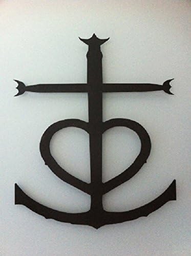 Cross Heart Anchor Wall Hanging Approx