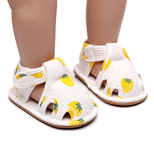 Shoes for Older Boys Infant Toddler Shoes Soft Sole Non Slip Toddler Floor Shoes Fruit White Baby Slippers2