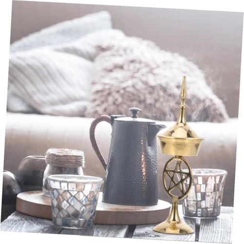 Brûleur de parfum laiton MAGICLULU pour brûler vos encens proprement sans risque de cendres