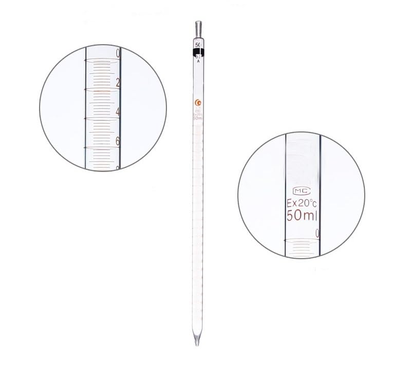 (20 pcs/pack) Glass Transfer Pipette with Measurement Pipette for Laboratory (0.1mL 20 pieces)