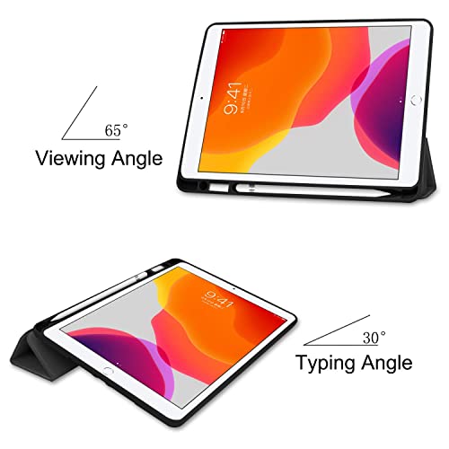 Image of ProElite Smart Case for iPad 10.2 inch 2021 9th /8th /7th Gen [Auto Sleep /Wake Cover] [Pencil Holder] [Soft Flexible Case] Recoil Series - Hot Pink