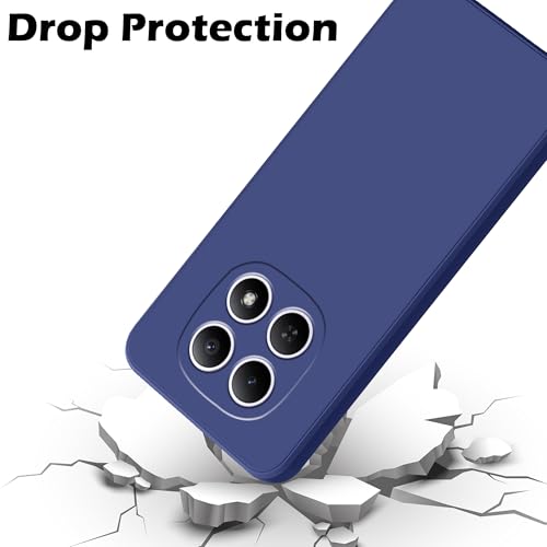 Image of amazon basics Back Cover for Redmi Note 15 5G | Ultra Slim Soft Rubberised Case | Matte Silicone Flexible Mobile Case | Camera Protection - Blue