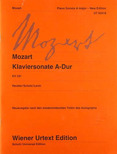 Sonata in A major K. 331: for piano