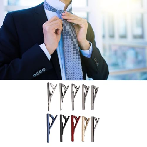 Clips de corbata para hombre pack de 10 alfileres de cobre multicolor para trajes 3