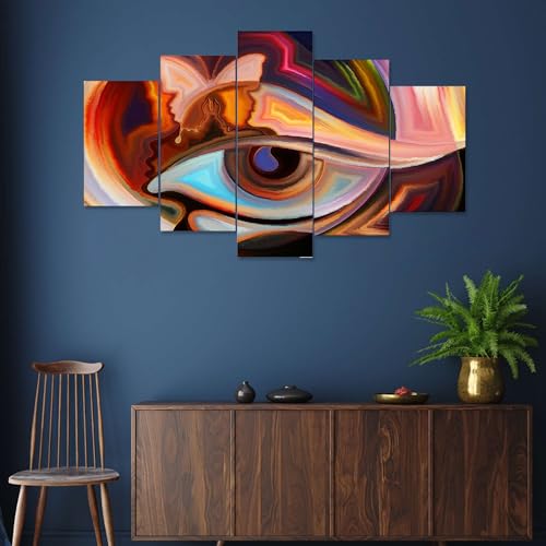 Image of heaven'craftz Set of Five Framed Painting for Wall Decoration, 3D Paintings for Home Decoration, Paintings for Living Room, Bedroom Big Size (75 X 43 CM) 45