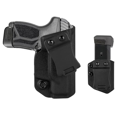 Ruger LCP MAX 380 IWB Holster Right Hand for Ruger LCP MAX 380 Pistol Holster & Universal 9mm/.40 Single Stack Mag Carrier IWB/OWB Magazine Holsters Concealed Carry
