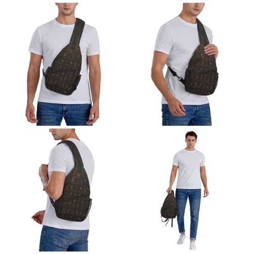 Morrales de hombre y mujer tipo sling negro urbano miniatura 6
