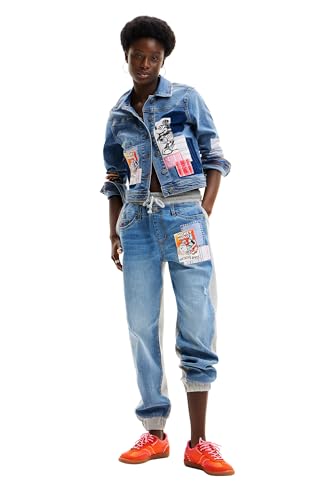 Desigual Women's Mickey Mouse Jogger Jeans4