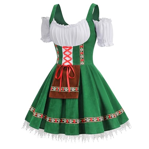 HAPNBCELE Oktoberfest Costume for Womens, German...