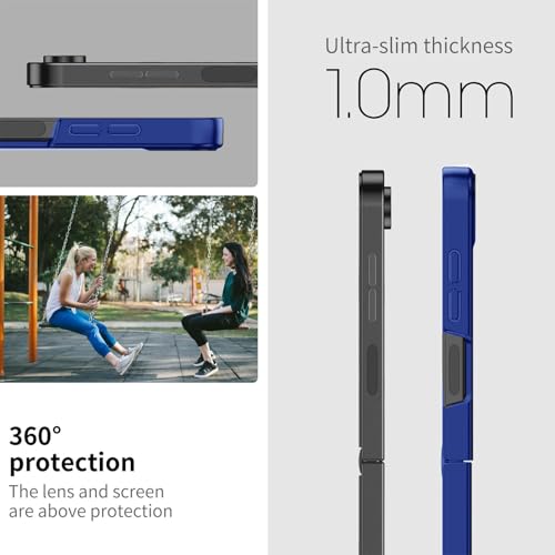 Image of Kapa Ultra Thin Back Case for Samsung Galaxy Flip7 / Z Flip 7 | Full Body Protection Hard Back Cover (Blue)