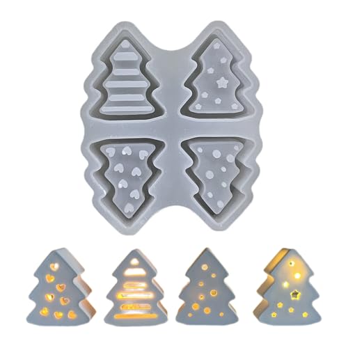 Molde de silicona flexible para lámpara de noche, decoración de festivales, soporte para árbol de Navidad, herramienta de fabricación de joyas, silicona flexible