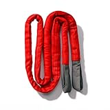 ERPINA® Schwerlast Abschleppschlinge 56 t - 6 m Polyester-Schleppgurt für Werkstatt, Landwirtschaft & Pannenhilfe - extrem reißfest für LKW Bagger Schlepper & Forstwirtschaft (6 m / 56 Tonnen)