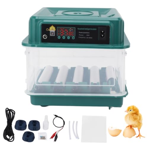 Incubators for Hatching Eggs Automatic Turning, Egg Incubator with Automatic Water Supply System, Chicken Egg Incubator Dual Power Supply for Hatching Chicken Duck Goose