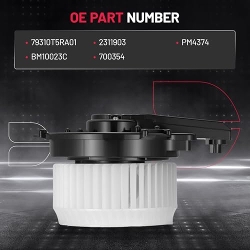 Image of BDFHYK AC Heater Blower Motor Fan 700354 Compatible with Honda 2015-2020 Fit Hatchback with Fan Cage,HVAC Blower Motor Assembly Replacement for 79310T5RA01 2311903 PM4374 BM10023C