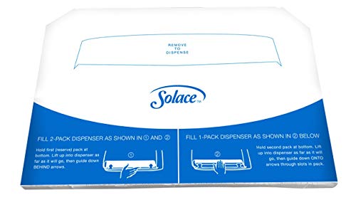 Toilet Seat Covers - Paper Disposable - Half Fold - 1000 Count (4 Packs of 250) - White - Fits Normal Dispensers, Creates Safer Bathroom Environment - Thumbnail 2