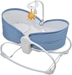 Cadeira Moises Aconchego Clingo, Berço Portátil para Bebê, Azul