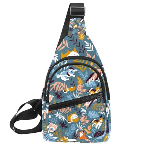 Bolsa de mensajero para hombre estilo bandolera cruzada multicolor de 30x18cm