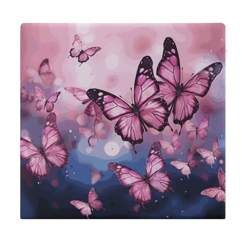 Coussin en mousse à mémoire de forme premium avec imprimé papillons - 2