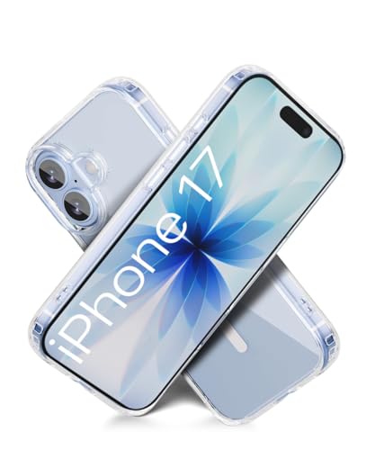 Image of WOW IMAGINE Ultra-Hybrid Back Case Cover for iPhone 17 2025 | Compatible with MagSafe | Drop and Camera Protection | Shock Proof Crystal Clear Mobile Back Case (PC+TPU, Transparent)