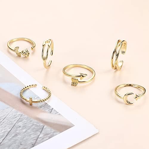 DIYEAH 8 Stücke Ringrohlinge Silber - Verstellbare Schmuck-Rohlinge Zum Selbermachen