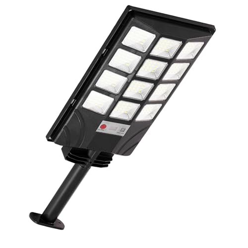 TFKK Solar Lights Outdoor Motion Sensor, 6500K Dusk to Dawn LED Solar Street Light with Remote Control, IP65 Waterproof Solar Flood Lights for Outside Garden Yard,1PC