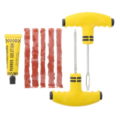 Unomor 1 Set Tire Repair Kit Tire Repair Tool Tire Puncture Repair Kit Car Tire Patch Kit Car Repair Tool Kit Tire Flat Repair Kit Plastic