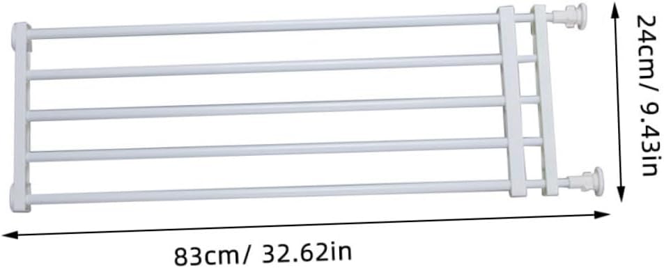 Safety Gate for Boys and Girls Pets Pressure Mounted Wide Walk Through Boy Girl Proofing Dog Proofing Stairway Hallway Easy Setup White for Home