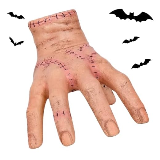 May Huang Mano Miercoles A-ddams, Figura de Mano Cosa Miercoles A-ddams, A-ddams Hand Figura, Modelo de la Mano para Cosplay Scary Props Decoraciones