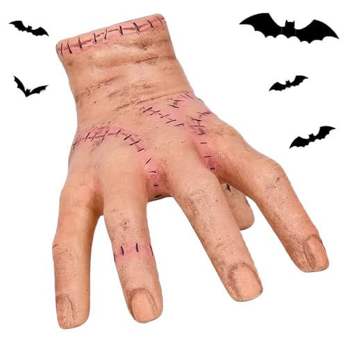 May Huang Mano Miercoles A-ddams, Figura de Mano Cosa Miercoles A-ddams, A-ddams Hand Figura, Modelo de la Mano para Cosplay Scary Props Decoraciones