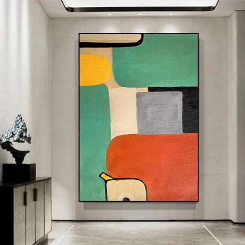 Toile d'art mural encadrée KDXAOBEI finition premium et design géométrique abstrait