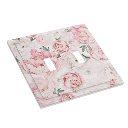 Plaque murale décorative durable à double bascule aquarelle florale anti-rayures - 4