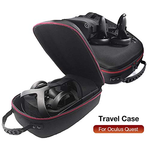 Funihut - Funda de Transporte rígida, Tapa de Caja de Almacenamiento con Correa, Funda de Transporte Compatible con el Casco de Juego VR Oculus Quest Todo en uno (32 x 22 x 11 cm)