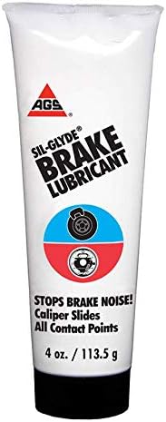 AGS SIL-Glyde 4 oz Tube Silicone Based Brake Assembly Lubricant for Eliminating Disc Brake Squeal - Moisture Proof, Heat Resistant, Rust and Corrosion Protector