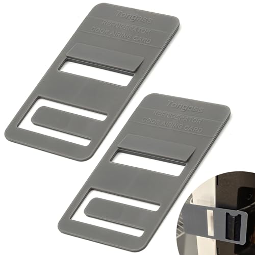 Image of TonGass (2-Pack, Grey RV Refrigerator Airing Device Service Kit | Exact Replacement Door Prop Clip Compatible with Dometic Model DM26XX and DM28XX (6-8 Cubic feet Model)