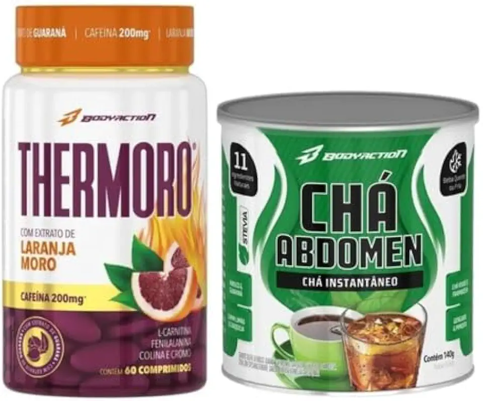 Combo Termogênico Thermoro + Chá Abdomen 140g – Queima de Gordura e Definição Corporal