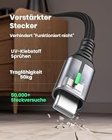INIU USB C Kabel, 5 Stück 2+2+1+1+0.5m USB A auf USB C Schnellladekabel – Ansicht 4