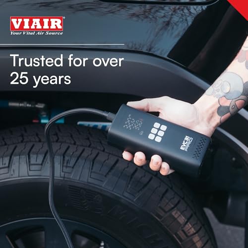 Image of Viair Every Vehicle Carry EVC31 PRO - rechargeable, portable air compressor, dual power source, LED gauge w /preset - Tire Inflator Ideal for LT truck & suv's, cars, motorcycles, & E-bikes