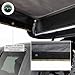 Overland Vehicle Systems HD Nomadic 180 LTE Awning Wall with Windows and Door fits OVS 180 LTE Awning (Sold Separately) | 280G Poly Cotton Ripstop Material | Stakes & Tension Straps Included