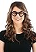 elope Black Dweeb Costume Glasses - Glossy Frames with Clear Lenses - Standard