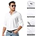 BEFRIED White Dress Shirts for Men Big and Tall(Size XL Big-6XL Big Tall) Button Down Long Sleeve Tuxedo Shirts Business Casual Collared Shirt