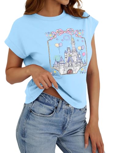 Image of Magical Shirt for Women Magic Kingdom Castle Tshirt Princess Shirts