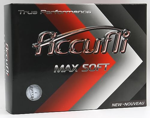 ACCUFLI Max Soft Golf Balls (Glossy White 12PK)