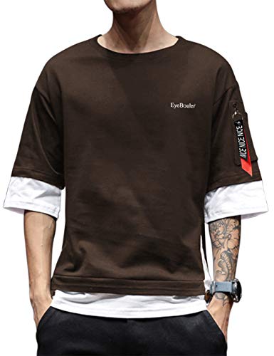 Image of EYEBOGLER Loose fit White Small Size T-Shirt for Men(S-t322-WHBL) EYEBOGLERMenRegularT-Shirt