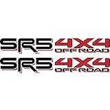 SR5 4x4 Off Road Tacoma Tundra Sticker Decal Set Black Red