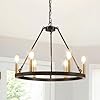   6-Light-Black-and-Gold-Chandelier-Farmhouse-Wagon-Wheel-Chandelier-Rustic-Chandeliers-for-Dining-Room-Round-Kitchen-Island-Iight-Fixtures-Dining-Room-Light-Fixtures-Over-Table
