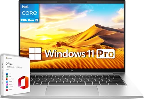 Image of HP EliteBook 840 G10 Notebook, 14 inch WUXGA Business Laptop, Intel i5-1335U, 32GB DDR5 RAM, 2TB SSD, Iris Xe Graphics, Backlit, Fingerprint, Wi-Fi 6, Windows 11 Pro & Microsoft Office Lifetime License