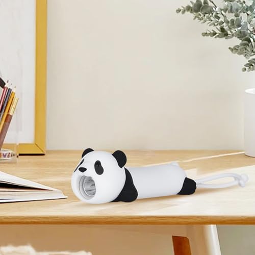 Lampe de poche LED panda rechargeable en silicone souple avec intensité réglable
