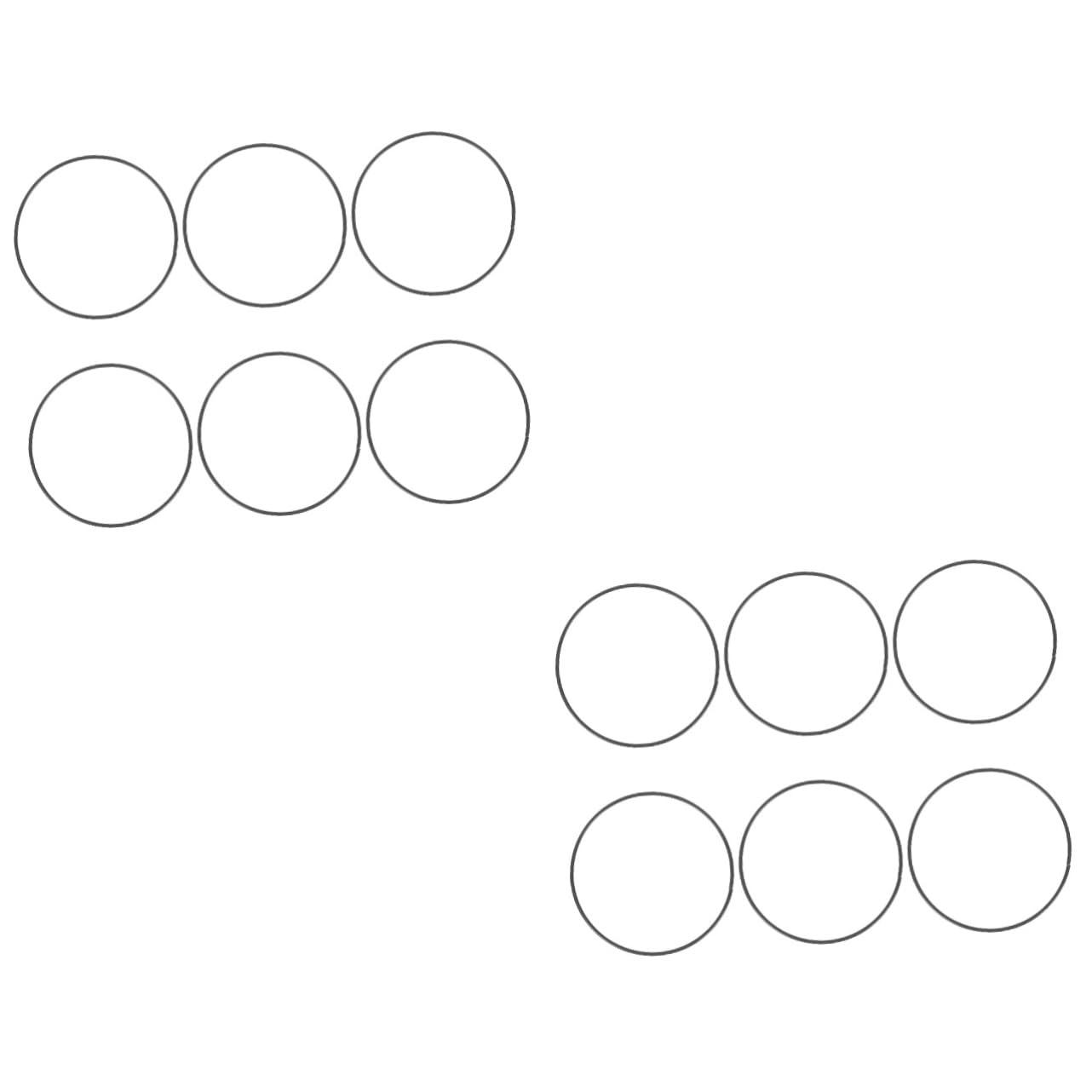 Aros metálicos de 12 piezas para manualidades y atrapasueños diy